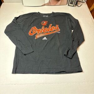 Adidas Orioles Baseball Long Sleeve T-Shirt